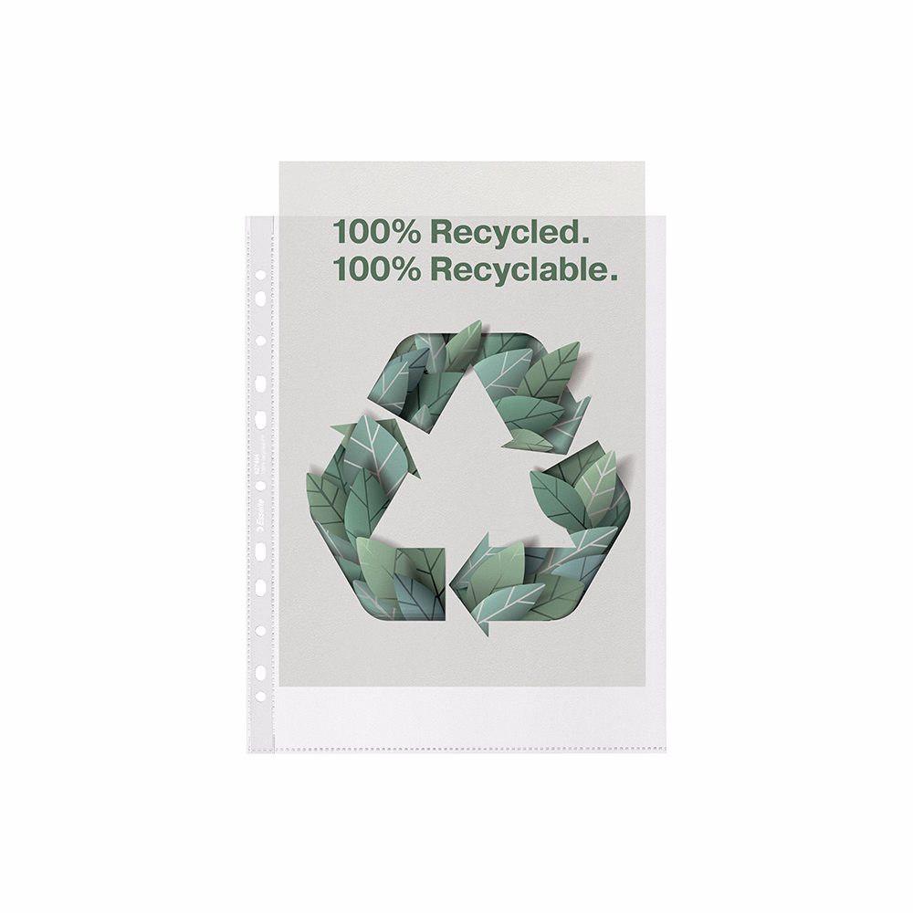 Lefűzhető genotherm ESSELTE Recycled  A/4 maxi 70 mikron narancsos 100 darabos