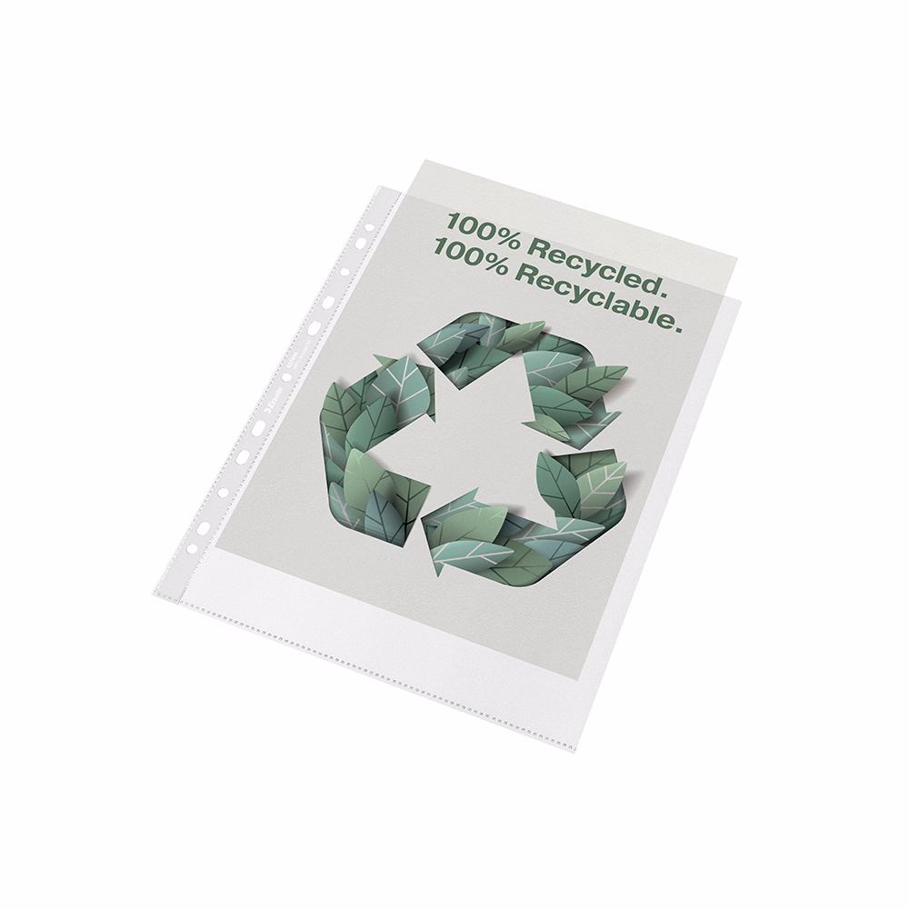 Lefűzhető genotherm ESSELTE Recycled  A/4 maxi 70 mikron narancsos 100 darabos