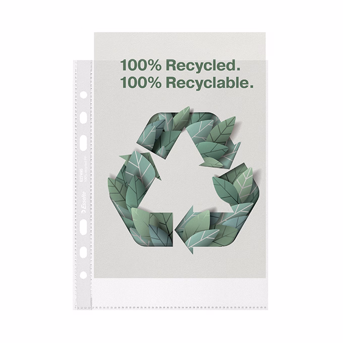Lefűzhető genotherm ESSELTE Recycled  A/5 70 mikron narancsos 100 darabos