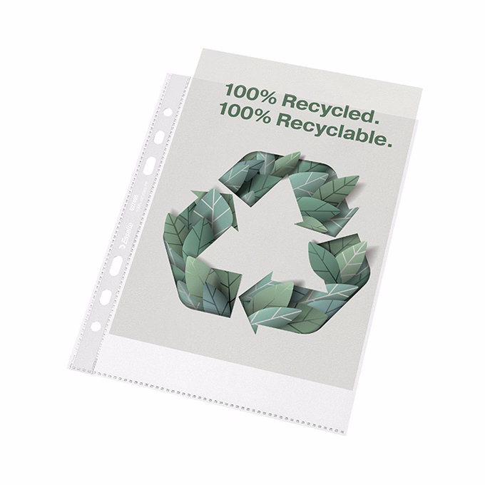 Lefűzhető genotherm ESSELTE Recycled  A/5 70 mikron narancsos 100 darabos