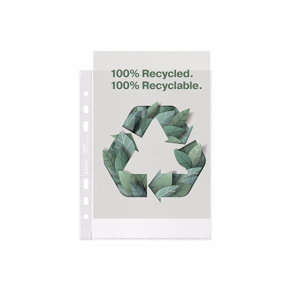 Lefűzhető genotherm ESSELTE Recycled  A/5 70 mikron narancsos 100 darabos