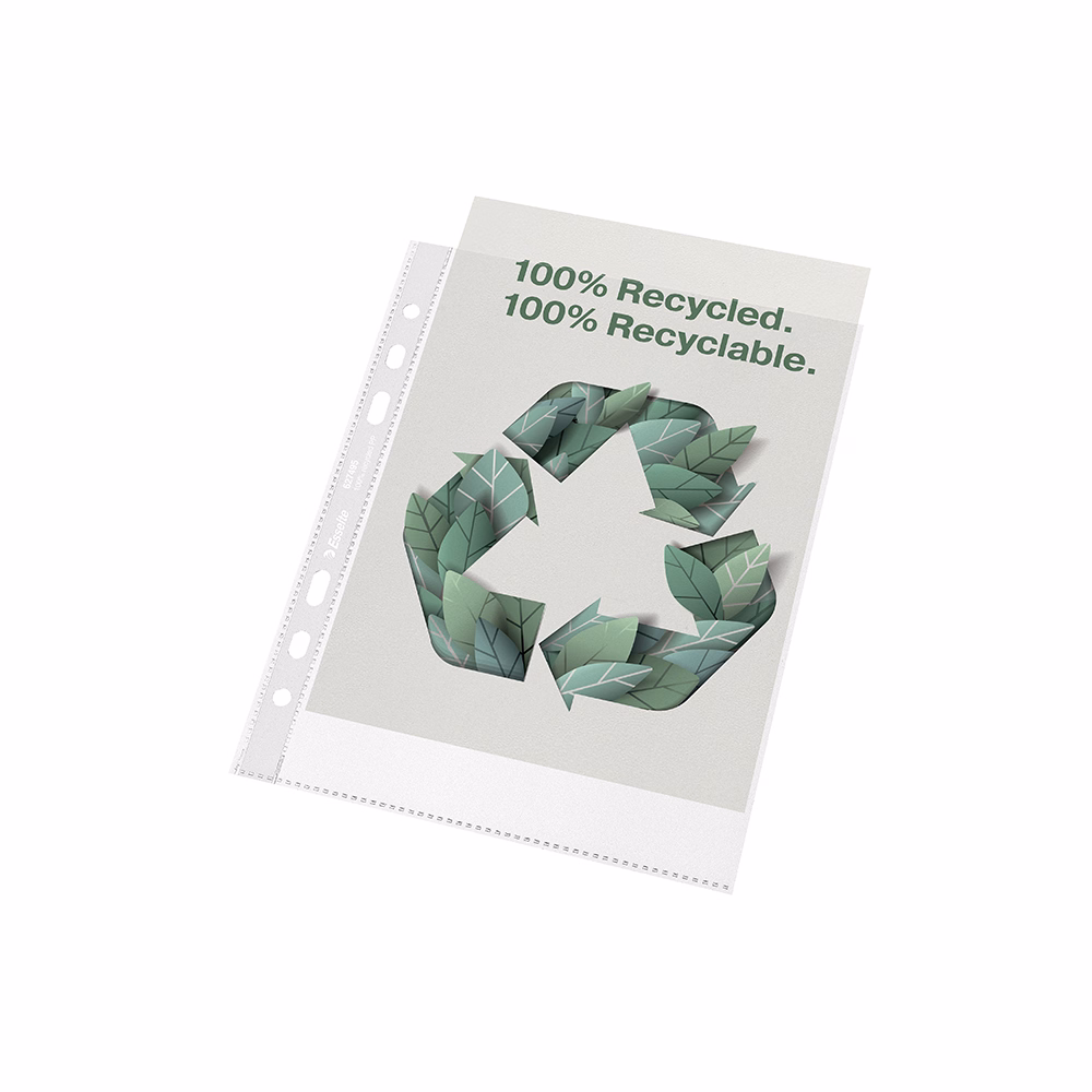 Lefűzhető genotherm ESSELTE Recycled  A/5 70 mikron narancsos 100 darabos