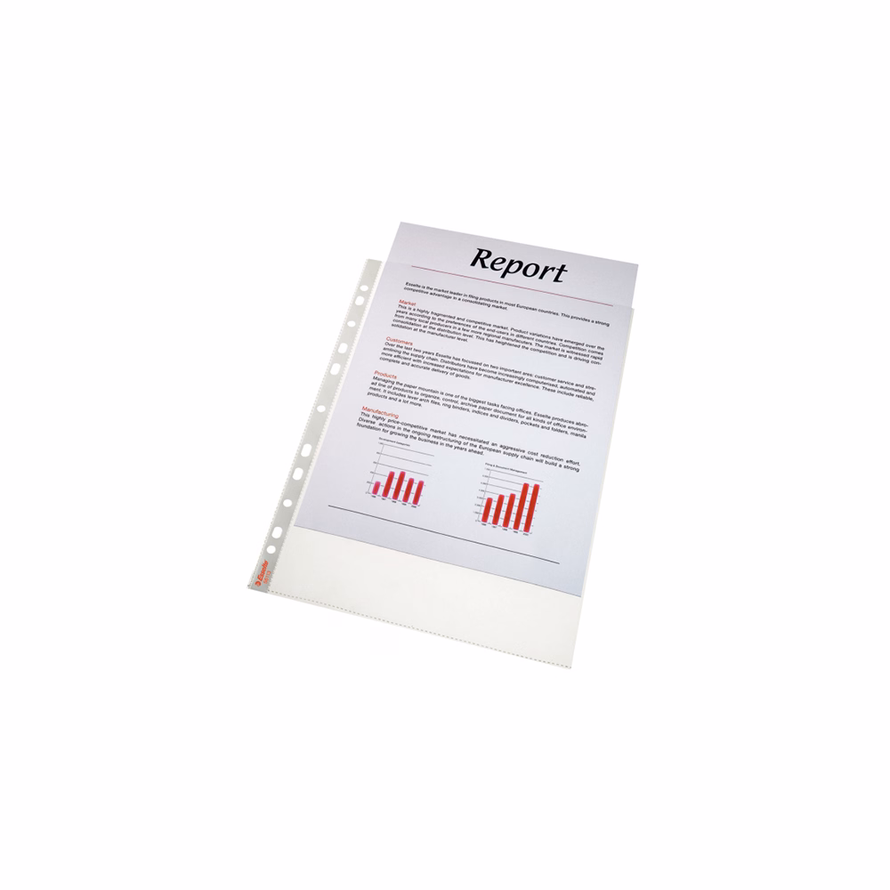 Lefűzhető genotherm ESSELTE luxus A/4 75 mikron víztiszta 100 darabos