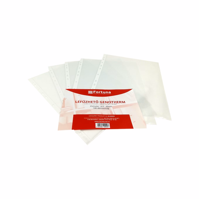 Lefűzhető genotherm FORTUNA A/4 60 mikron víztiszta 100 darabos