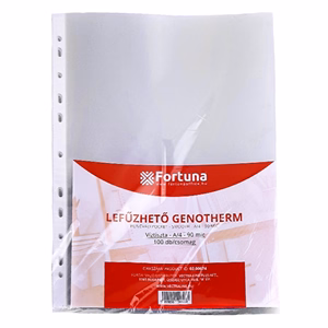 Lefűzhető genotherm FORTUNA A/4 90 mikron víztiszta 100 darabos