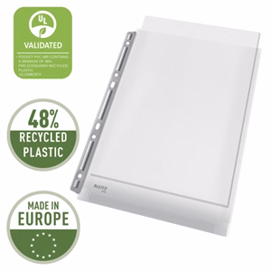 Lefűzhető genotherm LEITZ Jumbo A/4 170 mikron fémsínnel narancsos 3 darabos