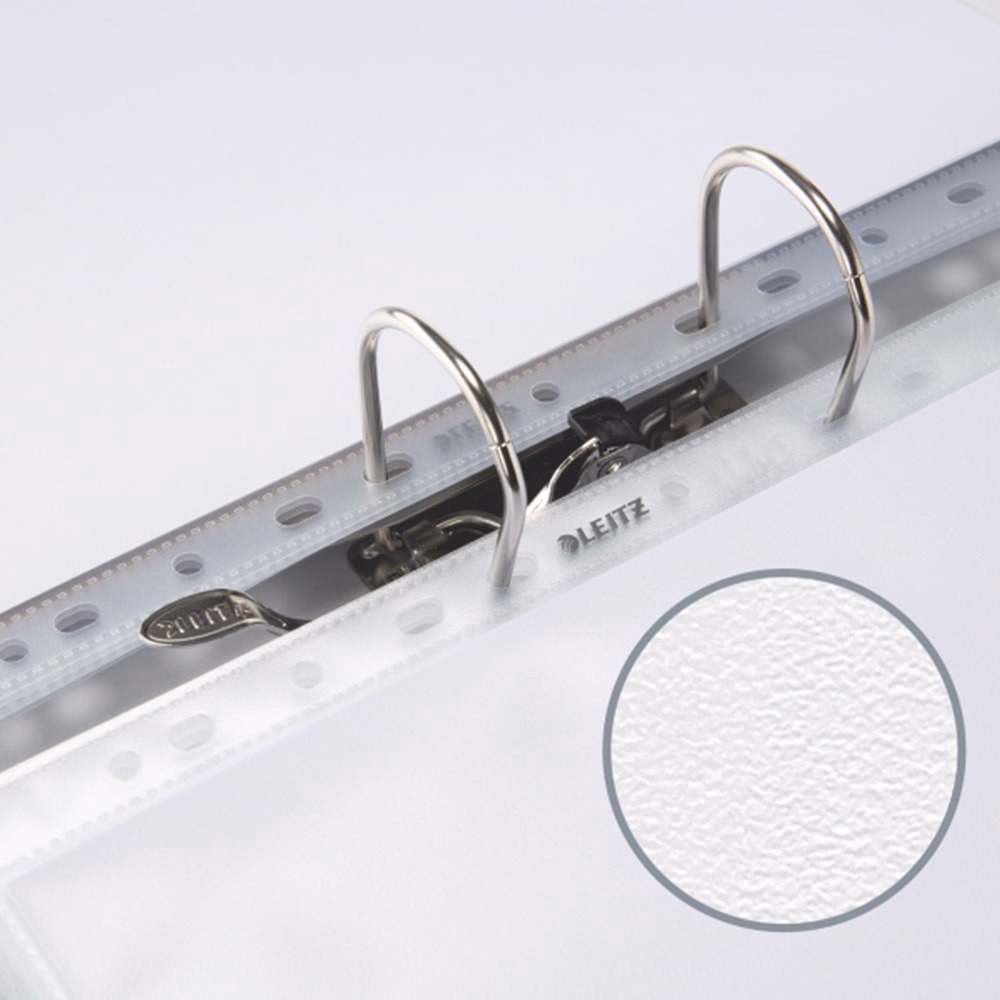 Lefűzhető genotherm LEITZ Jumbo A/4 170 mikron fémsínnel narancsos 3 darabos