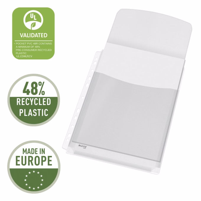 Lefűzhető genotherm LEITZ Jumbo A/4 170 mikron füles narancsos 5 darabos