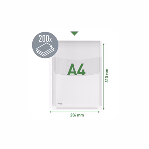 Lefűzhető genotherm LEITZ Jumbo A/4 170 mikron füles narancsos 5 darabos