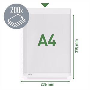 Lefűzhető genotherm LEITZ Jumbo A/4 170 mikron narancsos 10 darabos