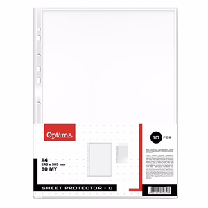 Lefűzhető genotherm OPTIMA A/4 90 mikron víztiszta 10 darabos