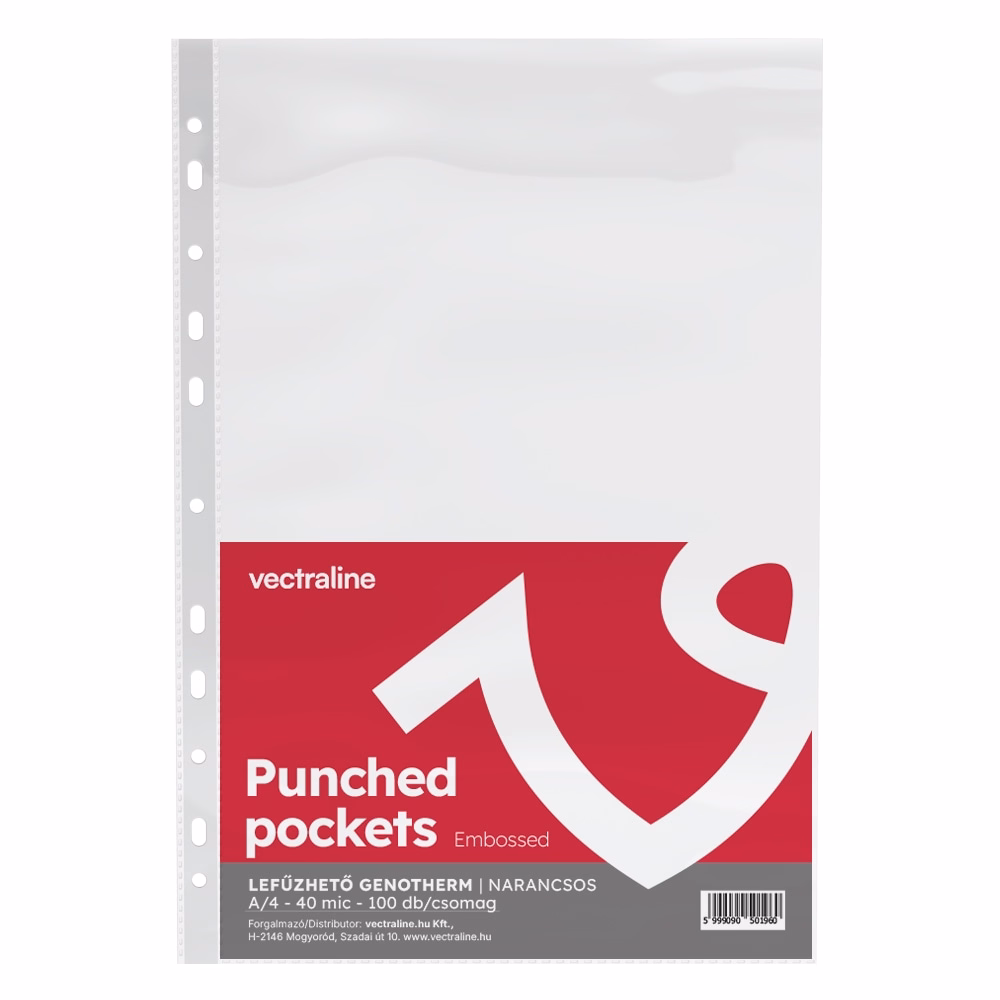 Lefűzhető genotherm VECTRALINE A/4 40 mikron narancsos 100 darabos