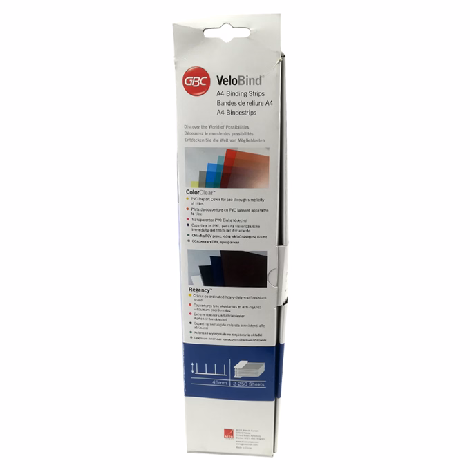 Lefűző GBC leporellohoz A/4 45mm fekete 25 darabos