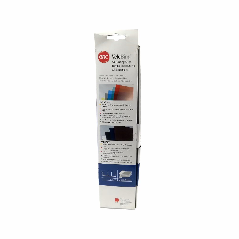 Lefűző GBC leporellohoz A/4 45mm fekete 25 darabos