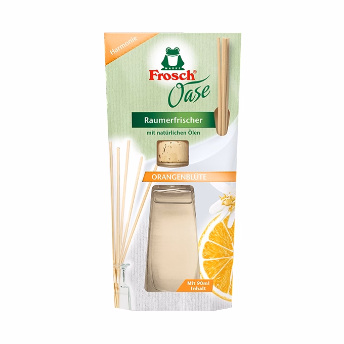 Légfrissítő FROSCH Oase narancs pálcikás 90ml Légfrissítő FROSCH Oase narancs pálcikás 90ml