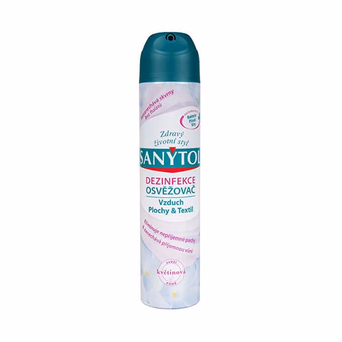 Légfrissítő fertőtlenítő SANYTOL virág illatú 300 ml