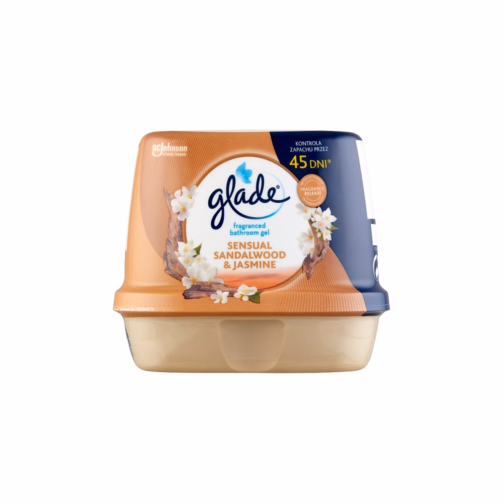 Légfrissítő zselé GLADE Bathroom Szantálfa & Jázmin 180 g Légfrissítő zselé GLADE Bathroom Szantálfa & Jázmin 180 g