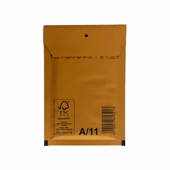 Légpárnás tasak No11/W1 szilikonos barna 100x165mm