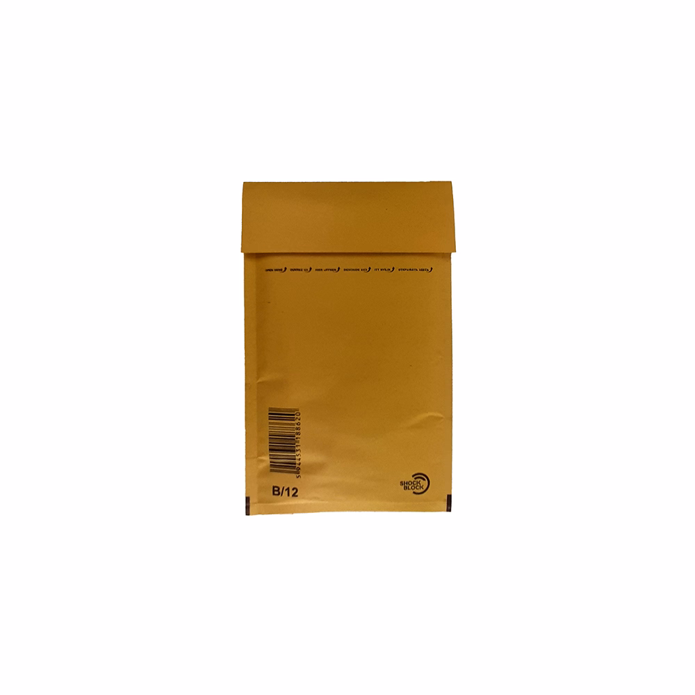 Légpárnás tasak No12/W2 szilikonos barna 120x215mm