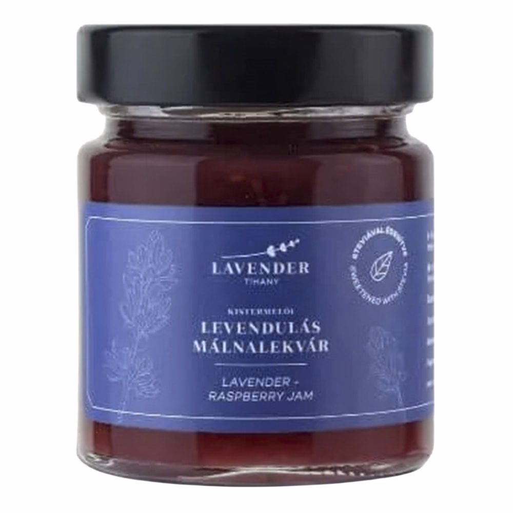 Lekvár LAVENDER TIHANY málna eritrittel 220 ml