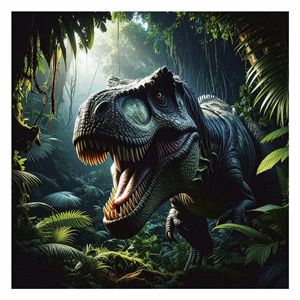 Lemeznaptár REALSYSTEM 300x300mm Dinosaurs 2027