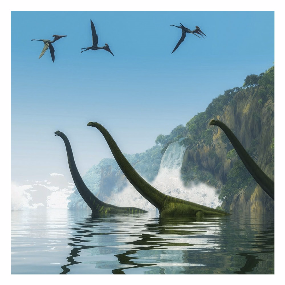 Lemeznaptár REALSYSTEM 300x300mm Dinosaurs 2027