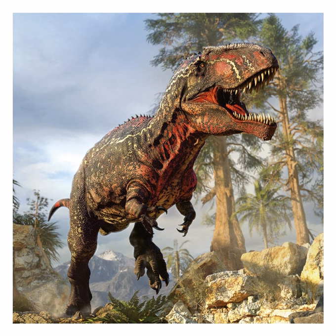 Lemeznaptár REALSYSTEM 300x300mm Dinosaurs 2027