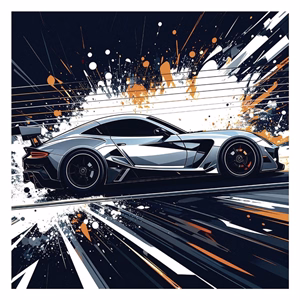 Lemeznaptár REALSYSTEM 300x300mm Fast cars 2027