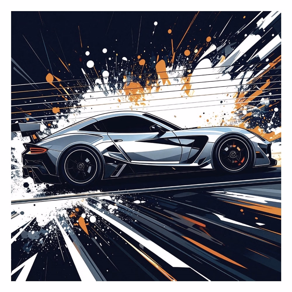 Lemeznaptár REALSYSTEM 300x300mm Fast cars 2027