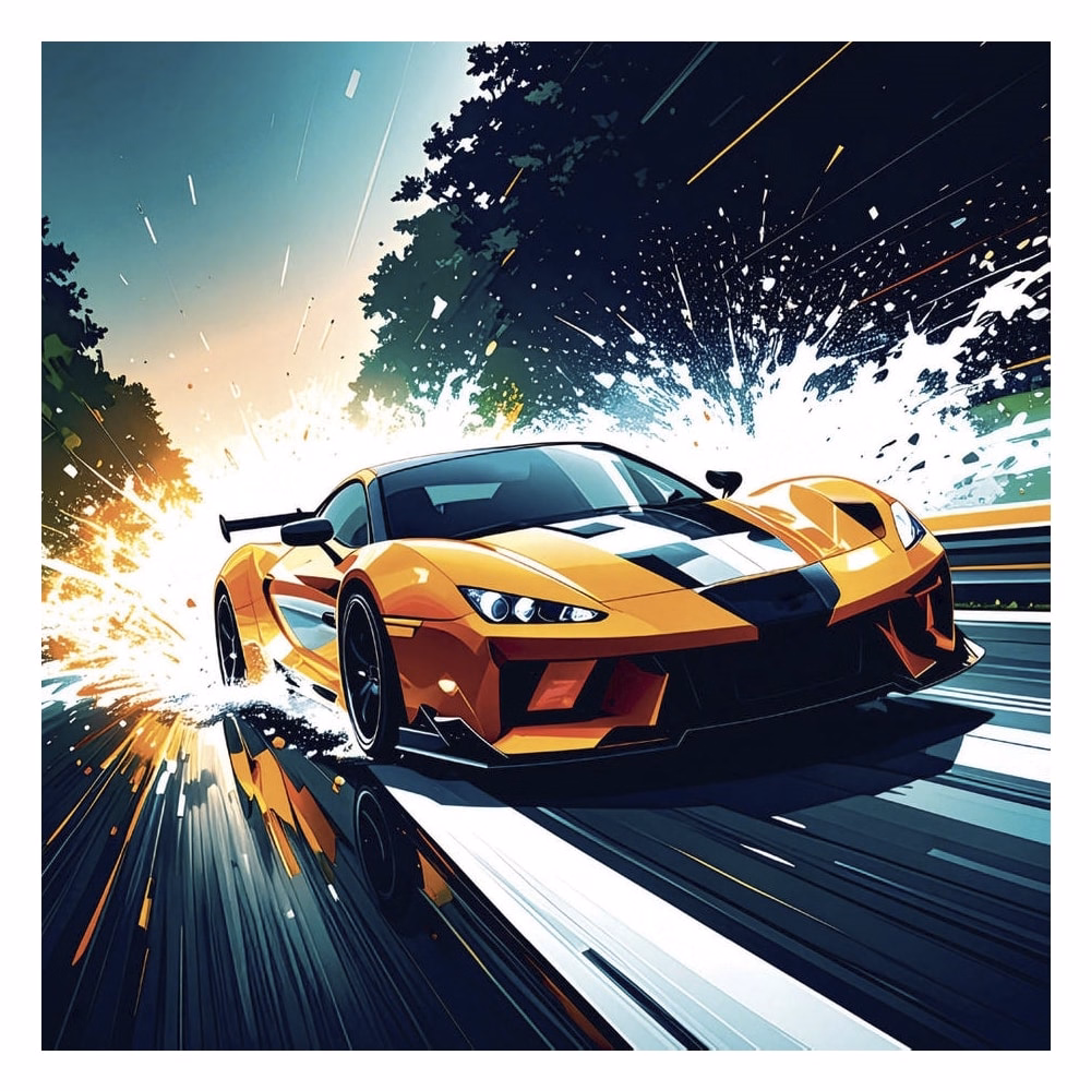 Lemeznaptár REALSYSTEM 300x300mm Fast cars 2027