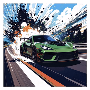 Lemeznaptár REALSYSTEM 300x300mm Fast cars 2027