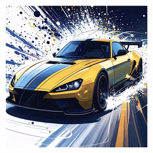 Lemeznaptár REALSYSTEM 300x300mm Fast cars 2027