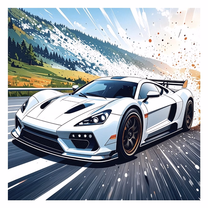 Lemeznaptár REALSYSTEM 300x300mm Fast cars 2027