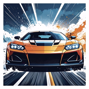 Lemeznaptár REALSYSTEM 300x300mm Fast cars 2027
