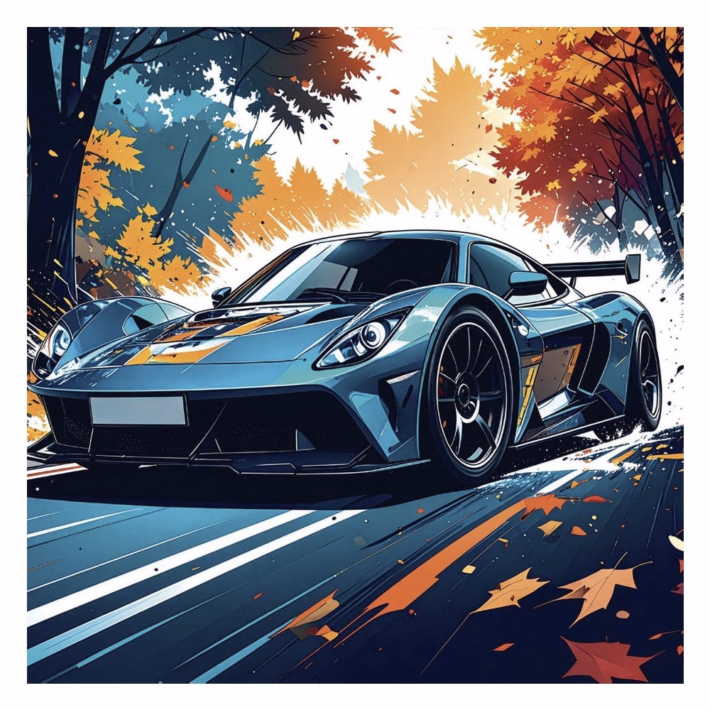 Lemeznaptár REALSYSTEM 300x300mm Fast cars 2027