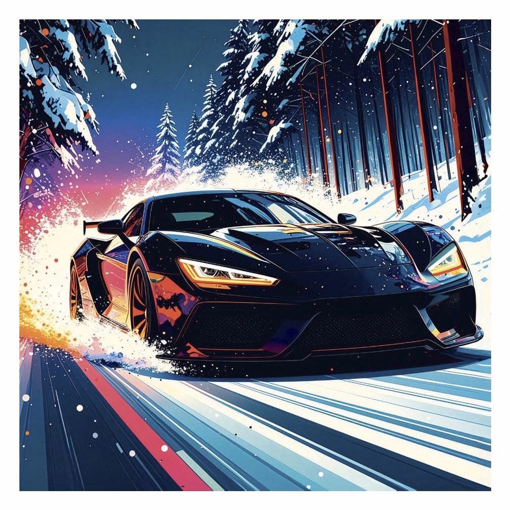 Lemeznaptár REALSYSTEM 300x300mm Fast cars 2027