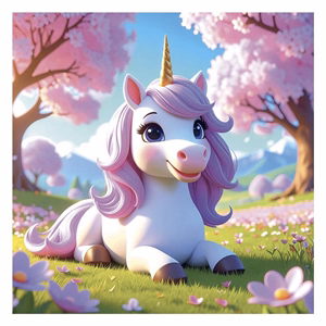 Lemeznaptár REALSYSTEM 300x300mm Happy Unicorns 2027
