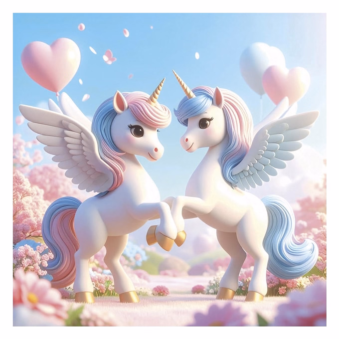 Lemeznaptár REALSYSTEM 300x300mm Happy Unicorns 2027