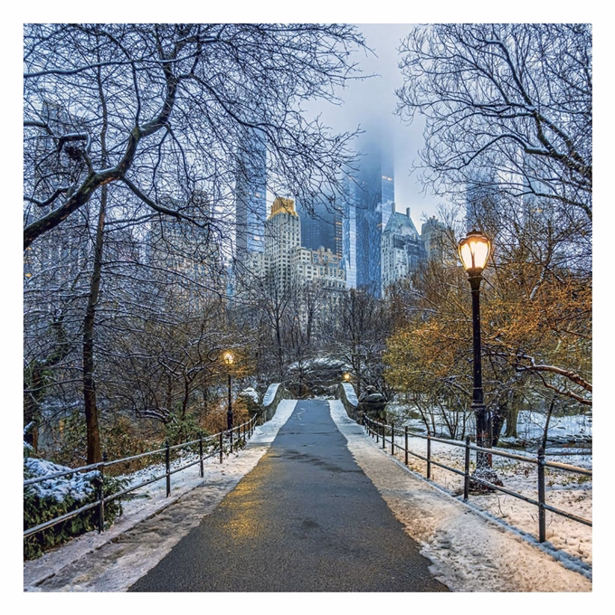 Lemeznaptár REALSYSTEM 300x300mm New York 2027