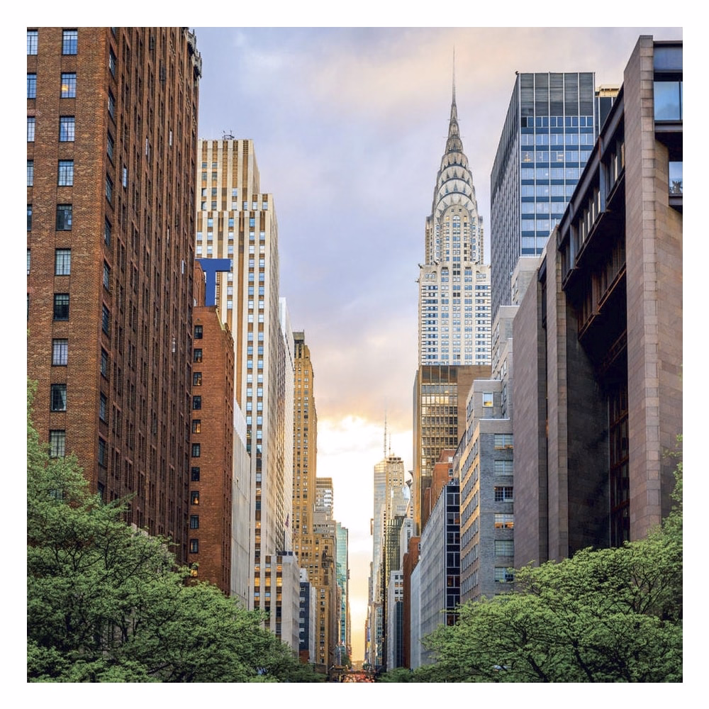 Lemeznaptár REALSYSTEM 300x300mm New York 2027