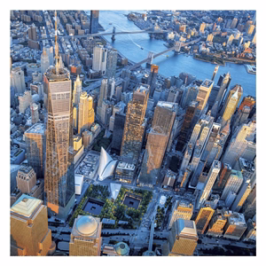 Lemeznaptár REALSYSTEM 300x300mm New York 2027