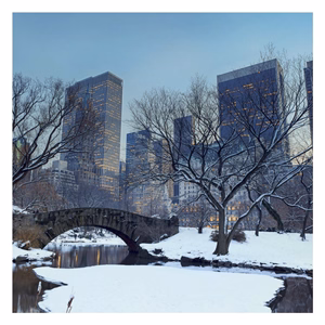 Lemeznaptár REALSYSTEM 300x300mm New York 2027