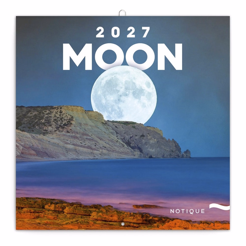 Lemeznaptár REALSYSTEM 300x300mm The Moon 2027