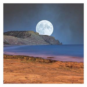 Lemeznaptár REALSYSTEM 300x300mm The Moon 2027