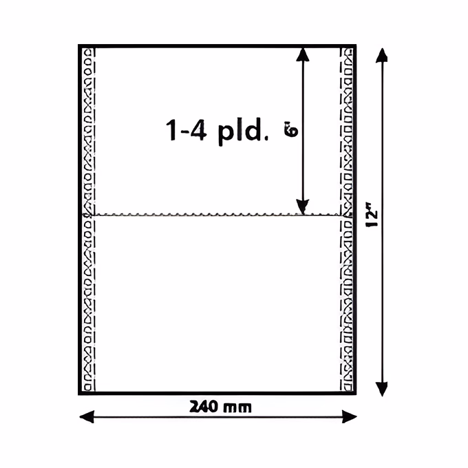 Leporelló STARPRINT 240/2 példány VR2-24/6" 900 garnitúra/doboz