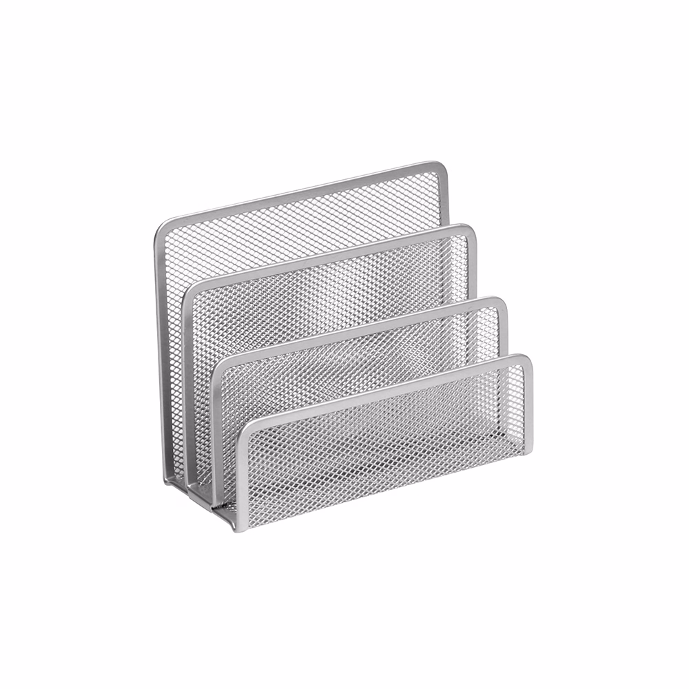 Levéltartó fémhálós ezüst