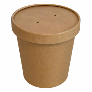 Levesespohár eldoható papír barna kraft 750 ml 25 darabos