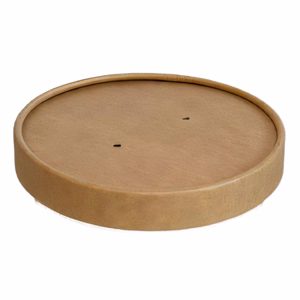 Levesespohár tető eldobható papír barna kraft 118 mm 25 darabos