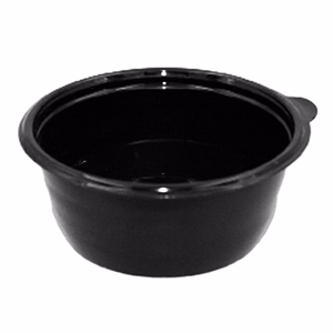Levesestál műanyag 500 ml fekete 50 darabos 15081