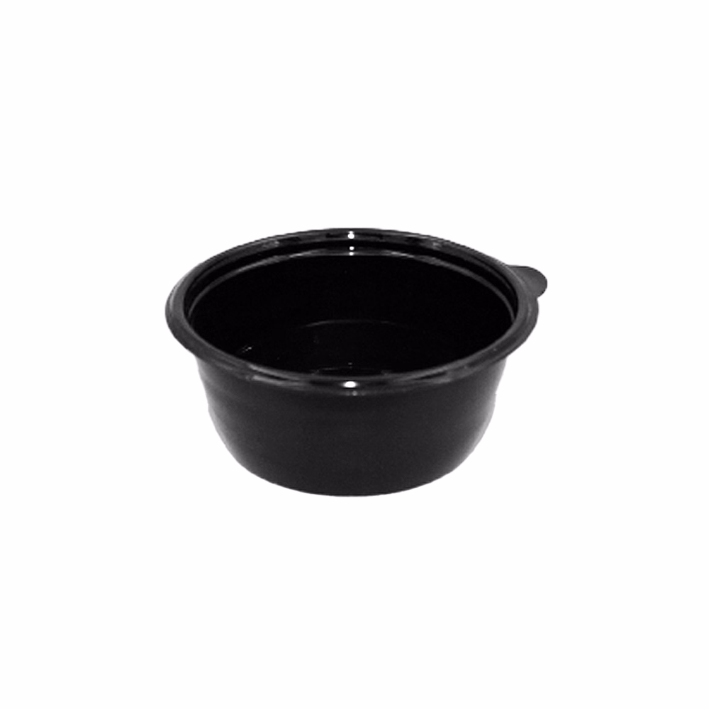Levesestál műanyag 500 ml fekete 50 darabos 15081